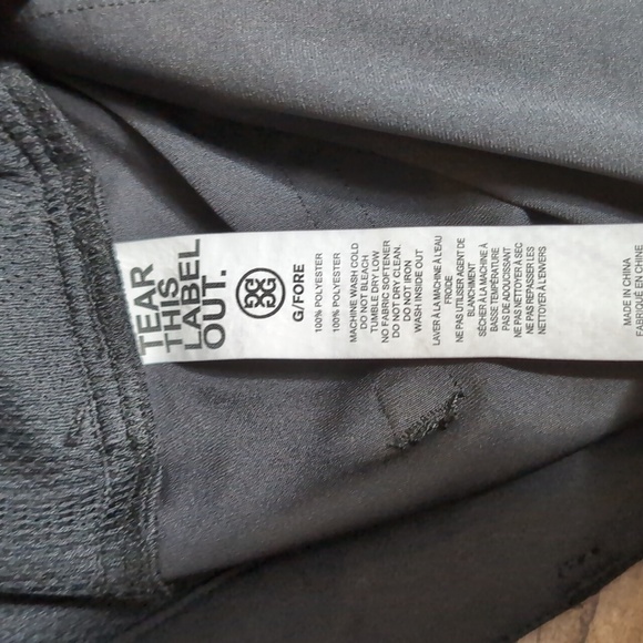 G/Fore The Tour 5 Pocket Black Golf Pants Polyester Size 36x32 In Onyx Black - Picture 9 of 14